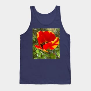Beautiful Red and Yellow Tulip Tank Top